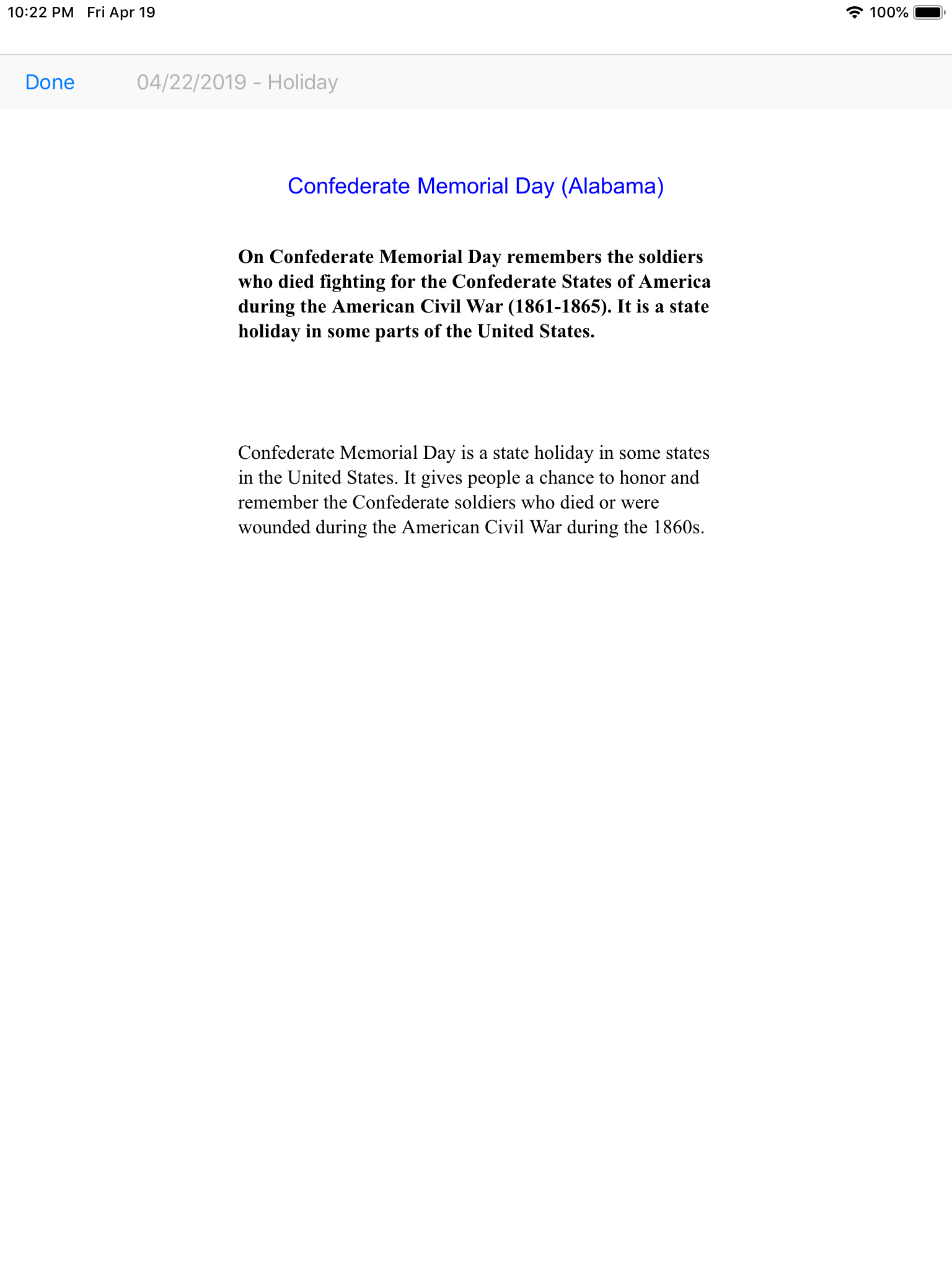 Screenshot 11 - HitchCalendar